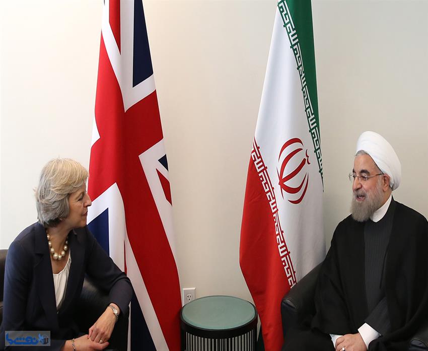 دیدار روحانی با نخست وزیر انگلیس / تصویری