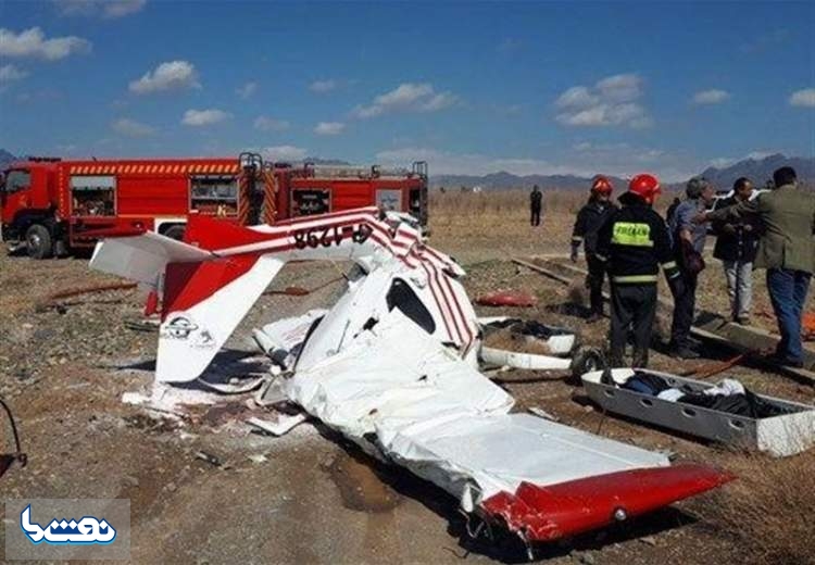 سقوط هواپیمای آموزشی در گرمسار با ۲ کشته
