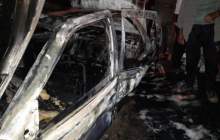 خودرو حامل بنزین قاچاق در کرمان منفجر شد