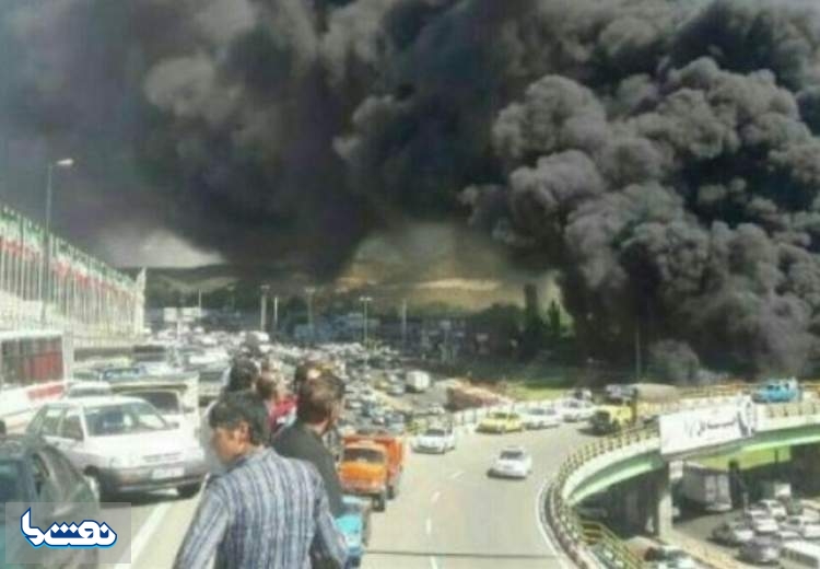 واژگونی تانکر سوخت در محور سنندج - حسین‌آباد