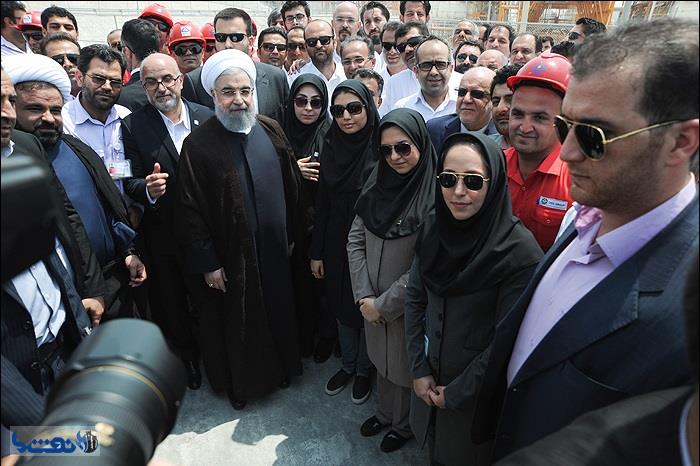  افتتاح ٨ مگاپروژه صنعت نفت با حضور رئیس جمهوری/تصویری