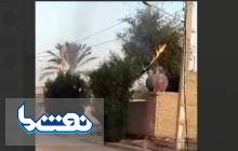 آتش گرفتن کابلهای روکش دار برق درخرمشهر
