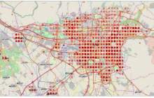 میزان خطر احتمال ابتلا به کرونا در مناطق تهران