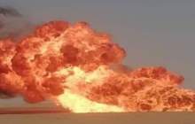 انفجار یک خط لوله گاز در سوریه