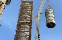 نصب بلندترین برج صنعت پتروشیمی توسط بوعلی 
