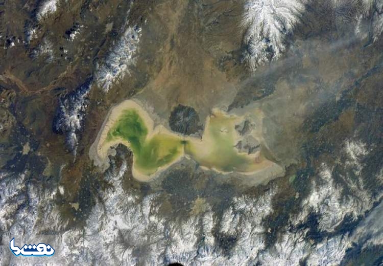 آخرین وضعیت دریاچه ارومیه از منظر فضا