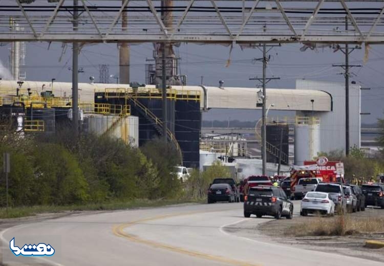 انفجار در یک پالایشگاه نفت در شیکاگو با یک کشته