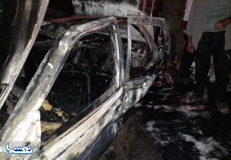 خودرو حامل بنزین قاچاق در کرمان منفجر شد