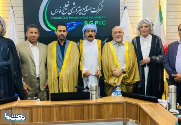 دیدار جمعی از بزرگان طوایف با مدیرعامل پالایشگاه گاز هویزه خلیج فارس