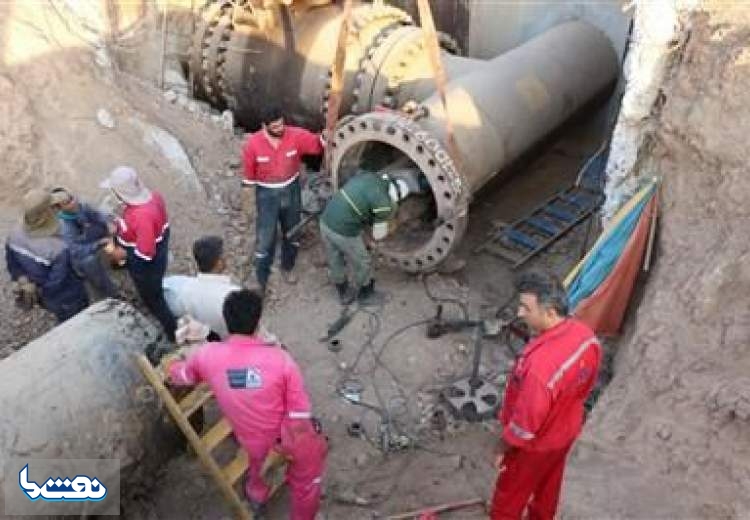 تعمیر یکی از خط لوله نفت سنگین صادراتی ایران