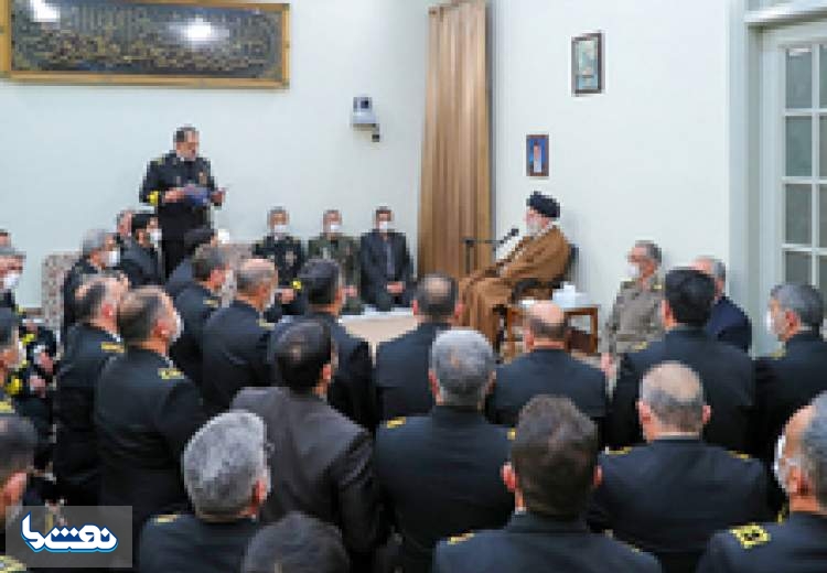 دیدار فرماندهان نیروی دریایی ارتش با امام خامنه‌ای