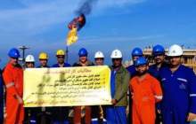 اعتراض کارگران نفت فلات‌‌قاره در سکوی بهرگانسر