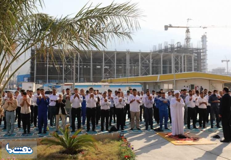 نماز عید فطر؛ تجلی بندگی و اتحاد در پتروشیمی بوشهر
