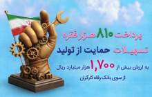 حمایت بیش از ۱۷۰ همتی بانک رفاه کارگران از تولید ملی