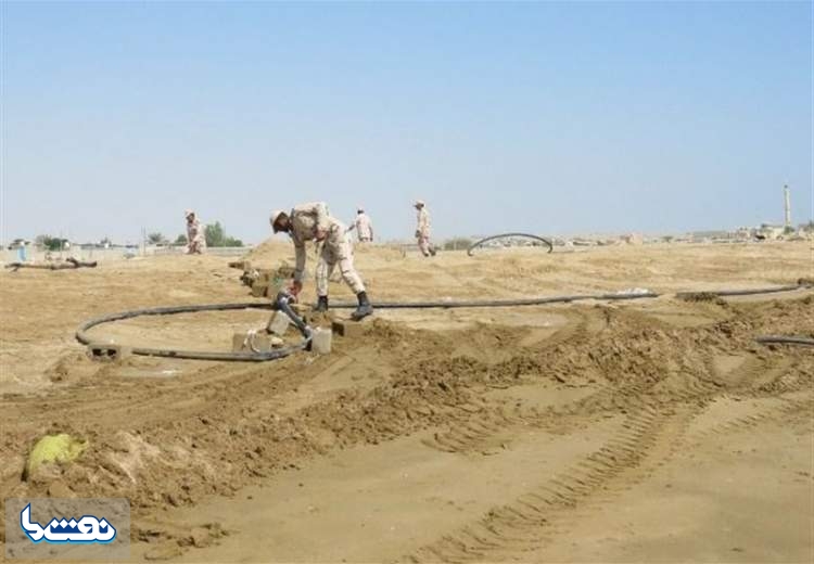 انهدام خط لوله زیرزمینی قاچاق سوخت در قشم