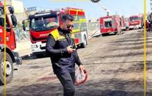 امدادرسانی نفت سپاهان در حادثه بندر شهید رجایی