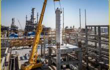 نصب تجهیزات اکستراکتورهای پروژه TDAE در پالایشگاه نفت سپاهان